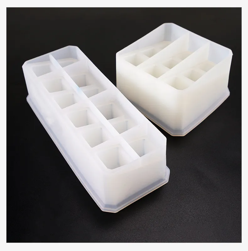 DIY Silicone Mold Storage Box 9/12 Grids, Rectangle Cuboid Shape, Resin  Case For Jewelry Making And Crafts From Giftvinco13, $4.9